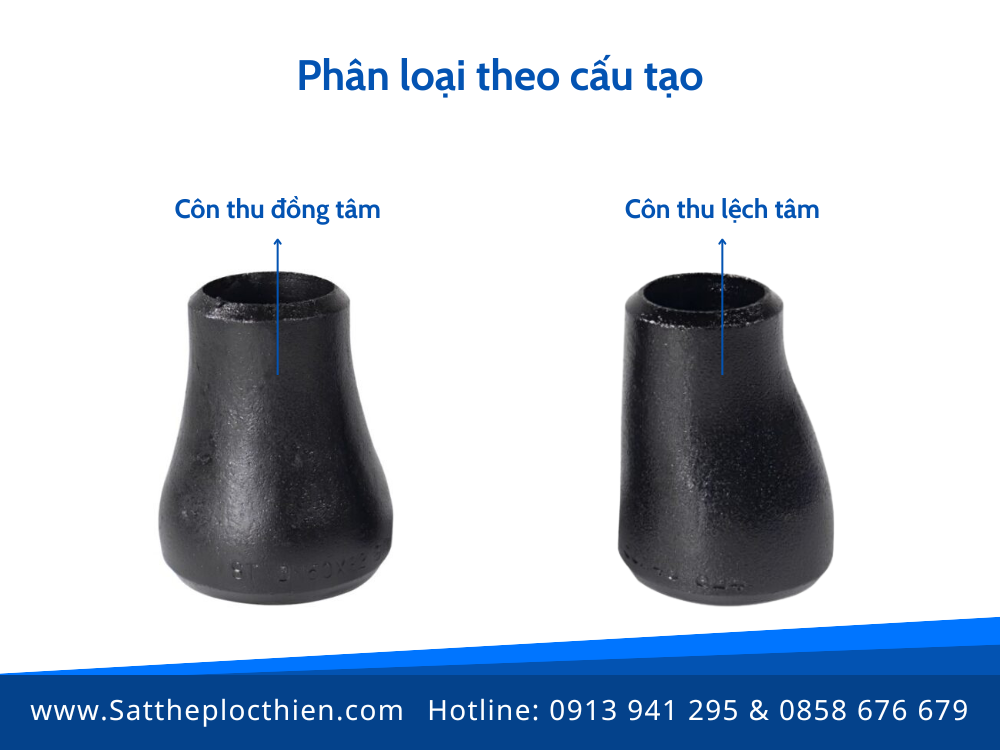 Phân loại theo cấu tạo của côn thu