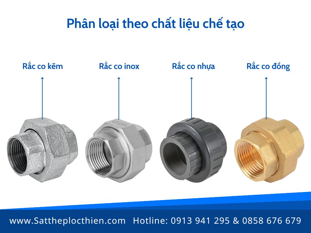 Phân loại theo chất liệu chế tạo của rắc co
