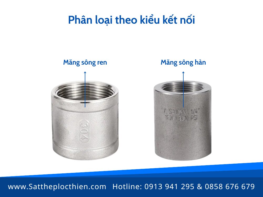 Phân loại theo kiểu kết nối của măng sông