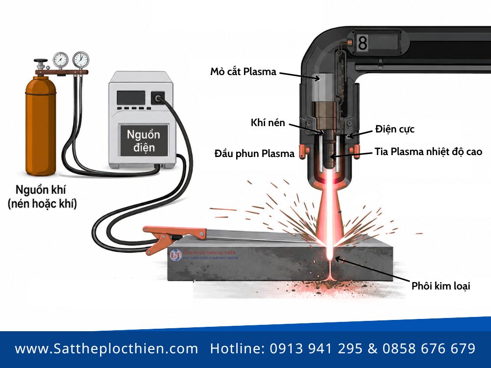 Nguyên lý hoạt động của máy cắt Plasma